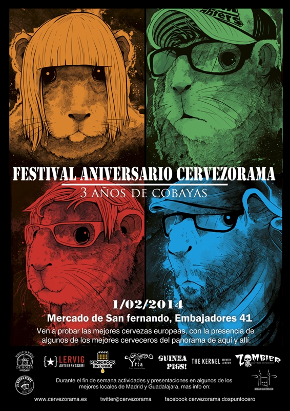 Cartel Oficial Festival Cervezorama 1 Febrero Madrid